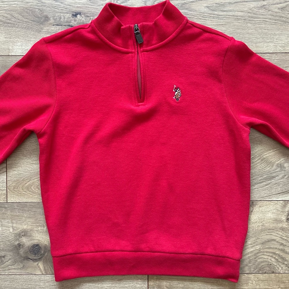 Polo by Ralph Lauren | Quarter Zip Pullover | Boys L (10–12) | Red